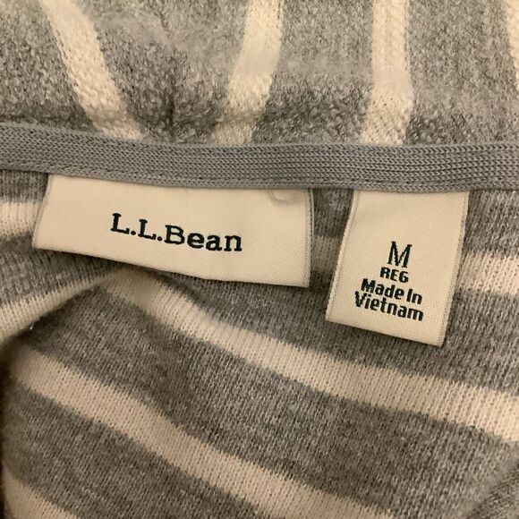L.L. Bean Striped Cotton Cardigan ⚓💐 - Picture 4 of 6